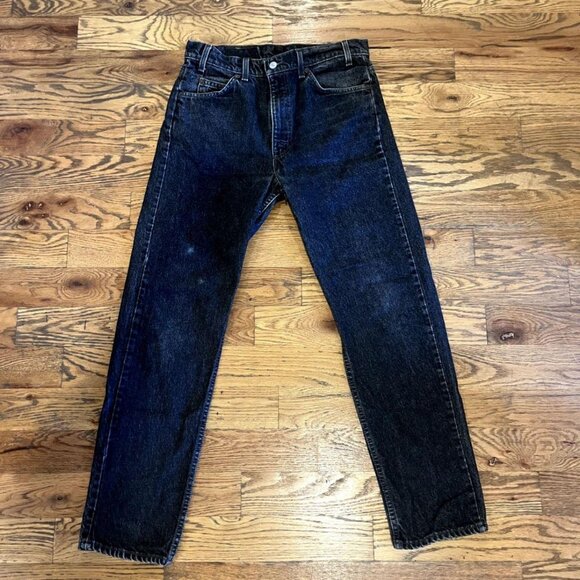 Vintage Orange Tab Levi's 505 (40505-0255) Yarn Dyed Size 34x32 Made in USA - Picture 2 of 5